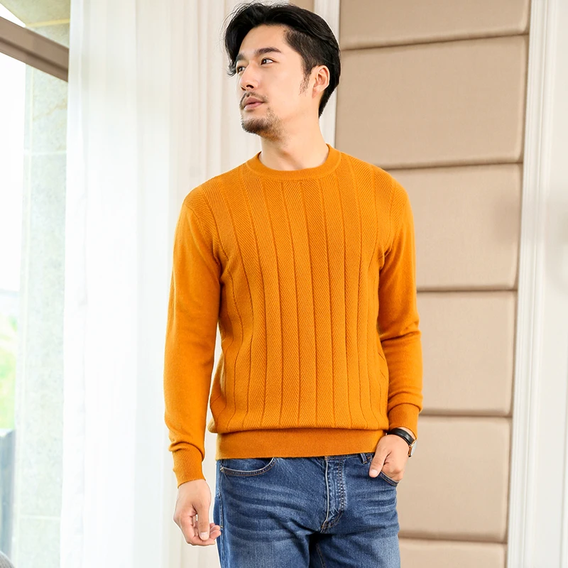 

Sweater Men 2019 Male Brand Casual Solid Cashmere Sweater Comfortable Mens Winter Round Neck Knit Sweater Fit Men's Clothing