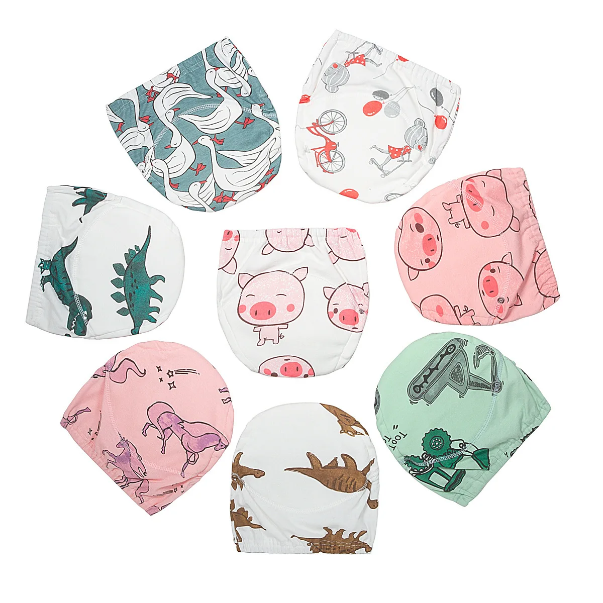 

Baby Diapers Reusable Nappies Cloth Diaper Washable Infants Children Baby Cotton Training Pants Panties muslin Nappy