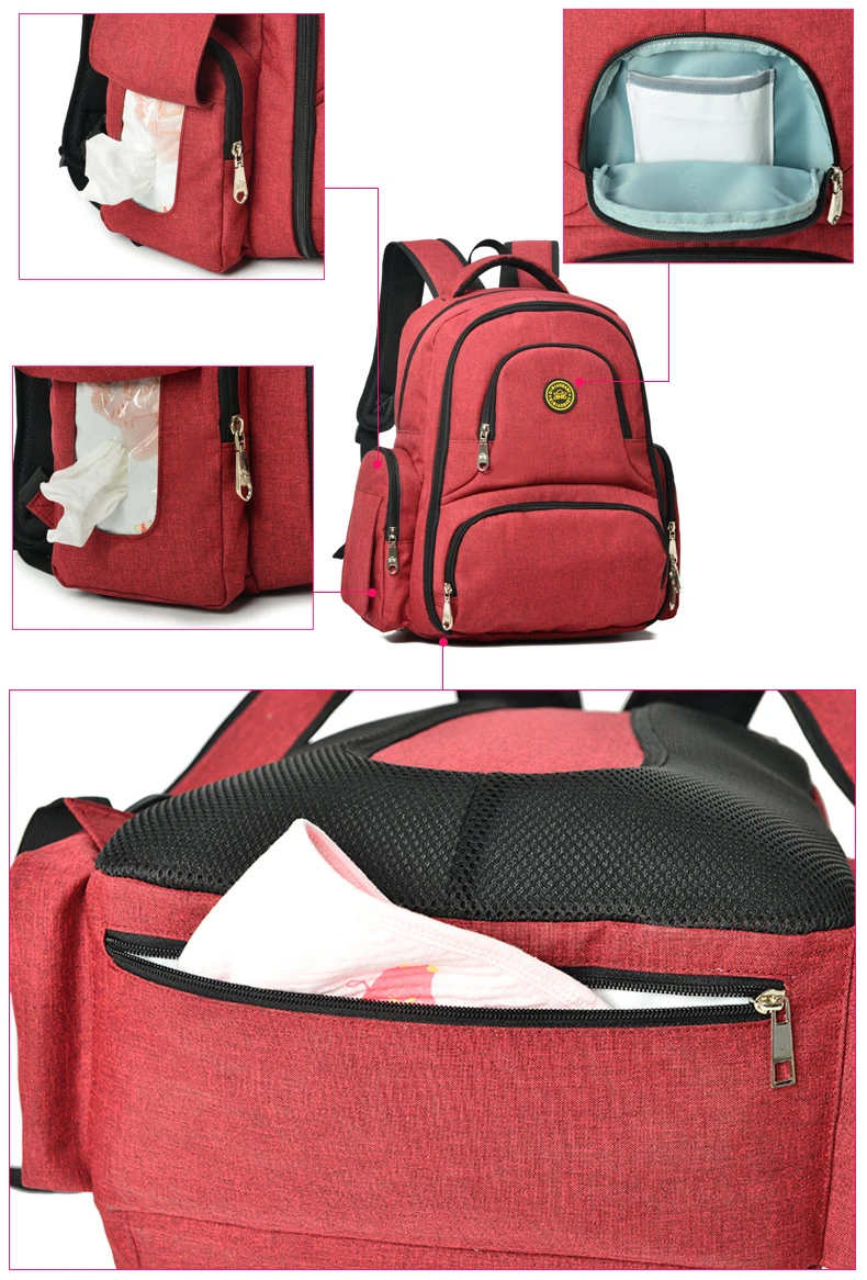 Bay сумка рюкзак подгузник сумки детские пеленки рюкзаки для беременных сумки для мамы папы путешествия рюкзак коляска мешок пеленки hadnbag