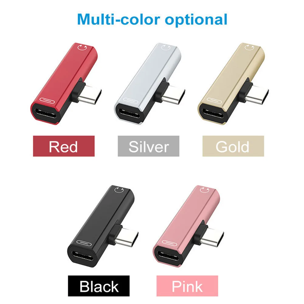 

Mini Type C Audio Adapter 2 in 1 Type-C to 3.5mm Jack Earphone Cable USB-C Charging Charge Code for Samsung Xiaomi Huawei LG HTC