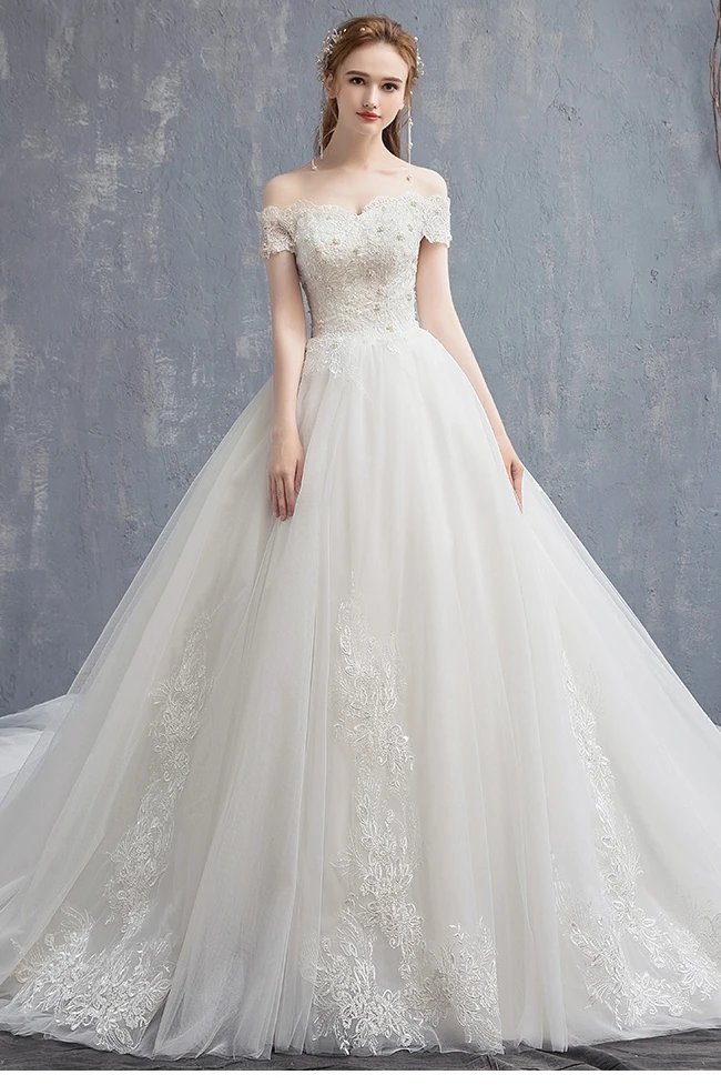 Mrs Win кружевное винтажное свадебное платье 2021 Новое невесты с открытыми плечами