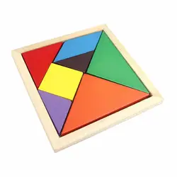 Обучающая игрушка для детей развития интеллекта Tangram головоломки Дети умственный мозг когитации улучшение деревянные игрушки