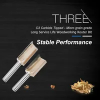 end mill Tideway 8mm Shank ישר נתב עץ Bit Set קרפנטר גַיֶצֶת חיתוך טונגסטן קרביד End Mill כלים לעיבוד עץ (4)