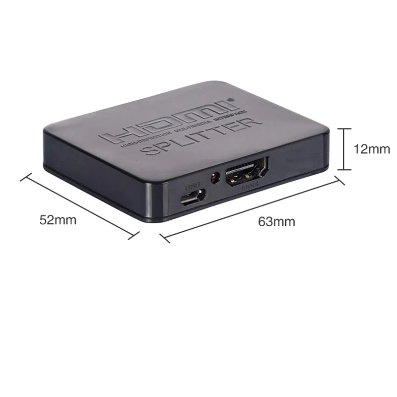 Mini 2 порта HDMI Splitter 1x2 1 в из коммутатор 4 К 3D 1080 P дистрибьютор для HDTV PS3 ноутбук