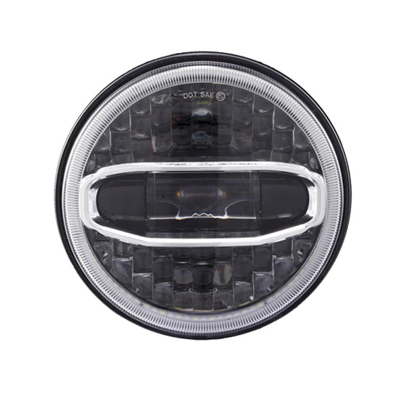 Best 2pcs New 7" Inch Round Led Headlights white DRL Hi/Lo Beam for Motorcycle and Jeep Wrangler JL JK 3