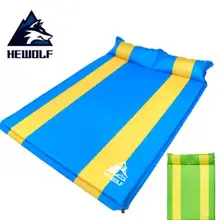 Hewolf толщиной 3 см расширить Автоматическая надувная подушка прекрасно впитывают влагу, прочный матрац палатки для кемпинга на открытом воздухе коврик сон коврики с 2 цвета