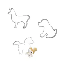 3 шт. алюминиевые Формочки Кухня печенье инструменты овощерезка формы из нержавеющей стали продажи товаров через Интернет для выпечки