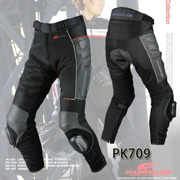 SFK]Newest KOMINE PK709 Racing Pants with genuine leather 