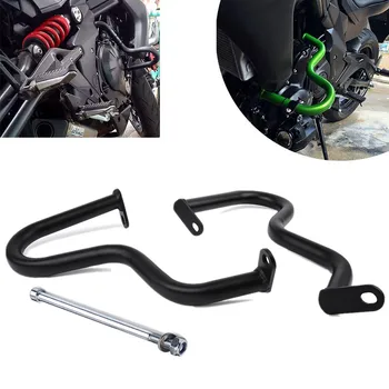 

LJBKOALL Motorcycle Engine Protective Guard Crash Bar Protector Matte Black For Kawasaki ER-6N ER6N 2012 2013 2014 2015
