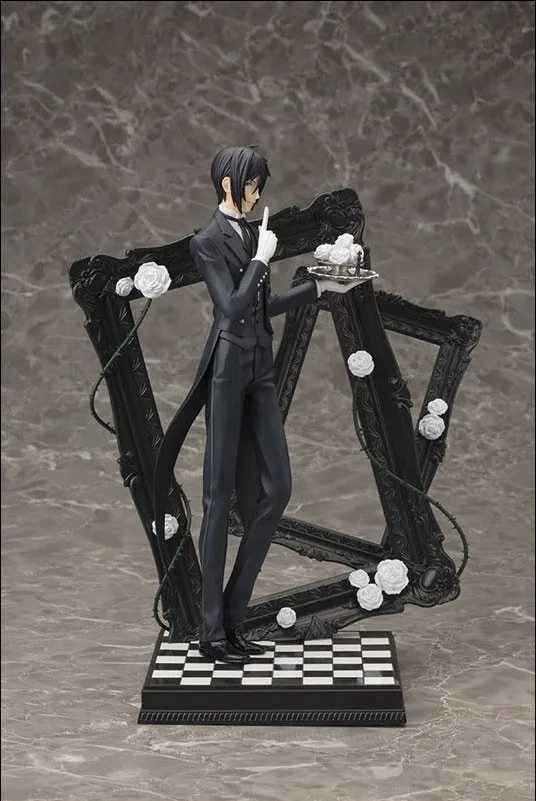 25 см Black Butler Себастьян Михаэлис ARTFX J Brinquedos модель коллекции Игрушечные лошадки куклы аниме мультфильм Рождественский подарок Электронные Игрушки для мальчиков