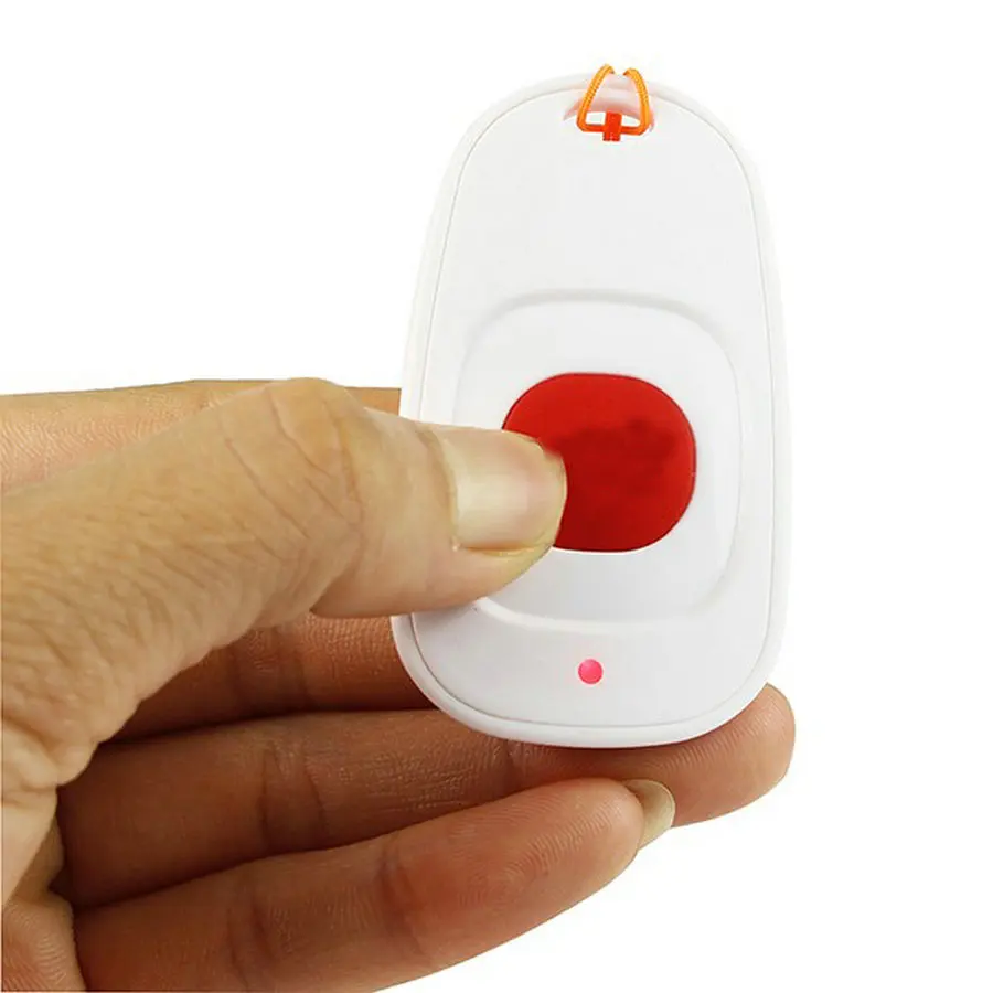 BONLOR 433mhz Wireless Plastic Emergency Button Wristwatch Work with GSM Alarm System for Elder Kids Home Security