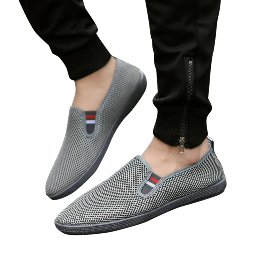 

Exclusive New Mesh Men Casual Shoes slip-on Men Shoes Lightweight Comfortable Breathable Walking Sneakers#g3