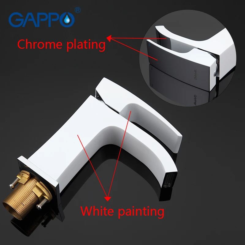 GAPPO 1 set shower system+1 set basin faucet Wall Mounted Water Tap Mixer Shower Faucet Elegant Bathroom Bathtub Shower Set