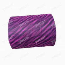 С животным принтом полиэстер тюль "* 100 ярдов ярко розовый и черный зебра рисунком Радуга с рисунком сетки Тюль