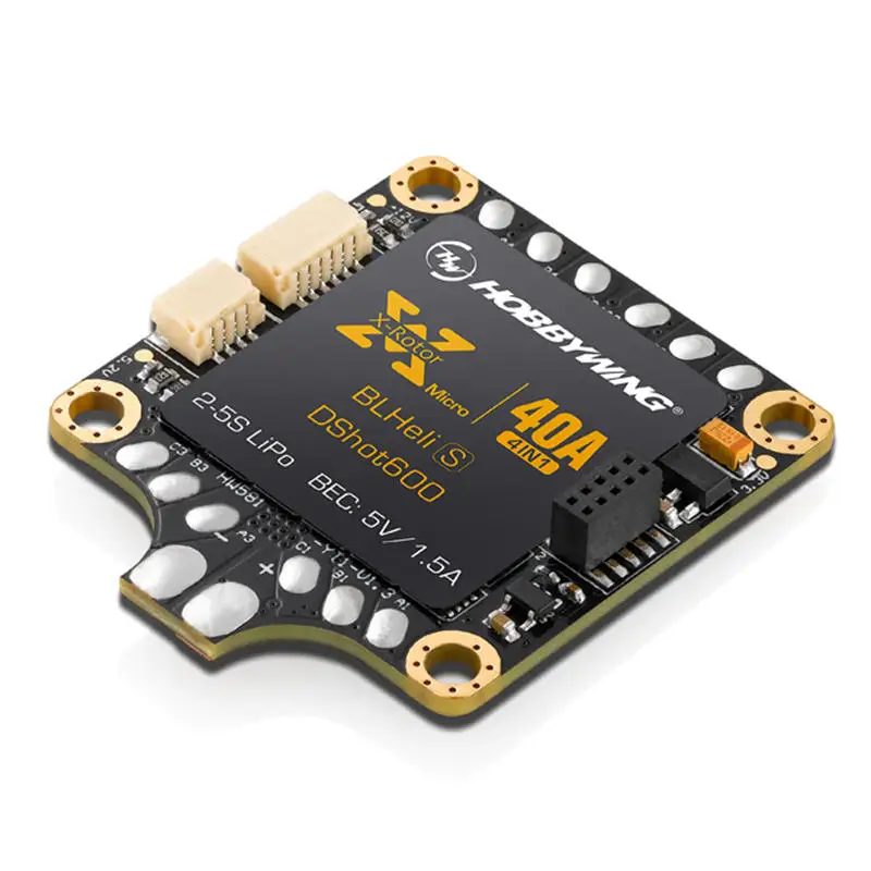 Hobbywing XRotor Micro 40A 4 в 1 ESC & FC F4 Combo 38040016 BLHeli S DShot600 для радиоуправляемых дронов 180 280 мм