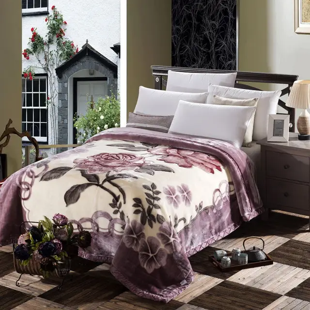 The best product in the winter comfortable Super soft blanket Chinese style Thickened warm