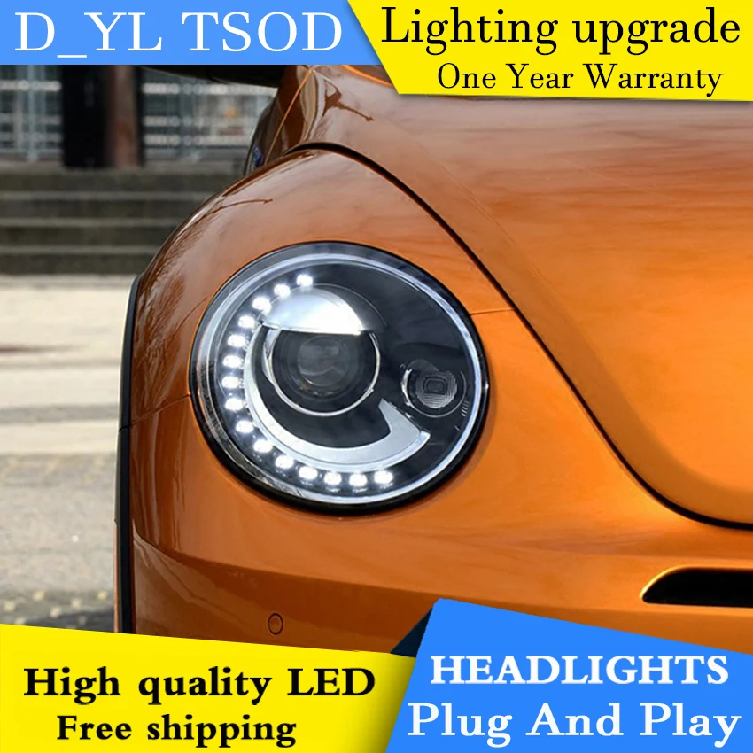 Car Styling Headlights for VW Beetle 2013 2015 LED Headlight for Beetle