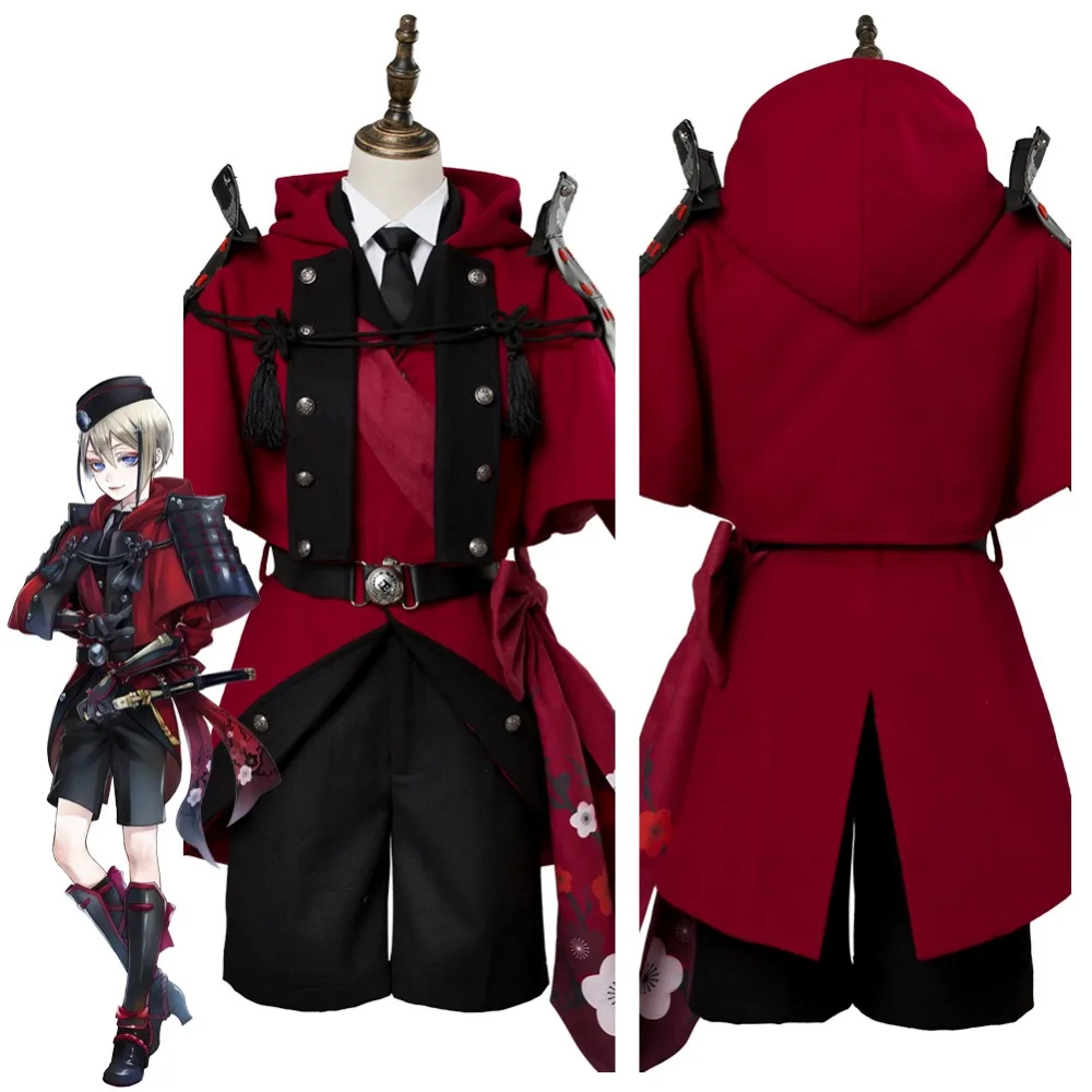 Touken Ranbu Косплей Hyuuga Masamune Костюм Платье Полный Хэллоуин карнавальные костюмы |