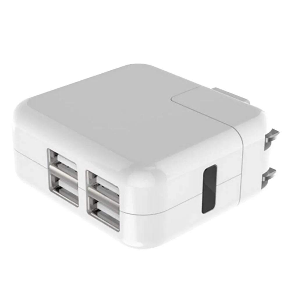 4 Port Home Travel USB Power Adapter USB Wall Charger Phone Charger Station with Four USB Output