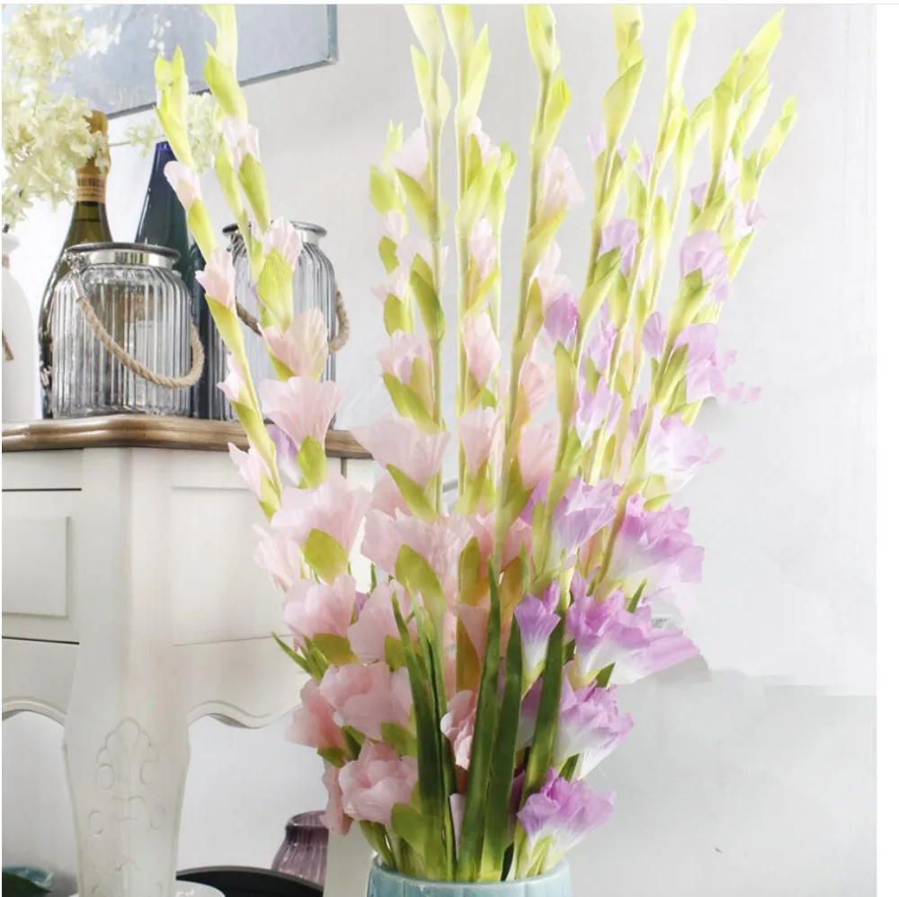 30pcs wholesale single branch swordland cheap artificial flowers