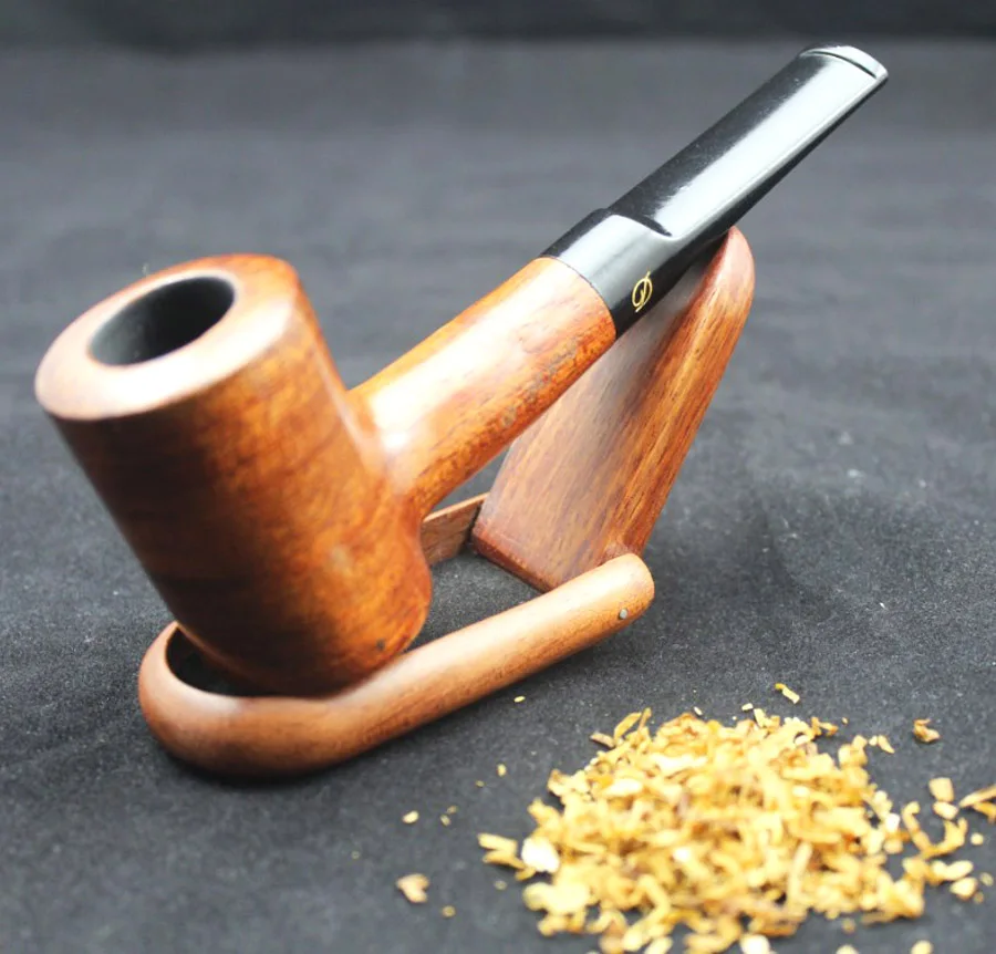 Durable Handmade Solid Red Wood Straight Smoking Pipe RoseWood Weed