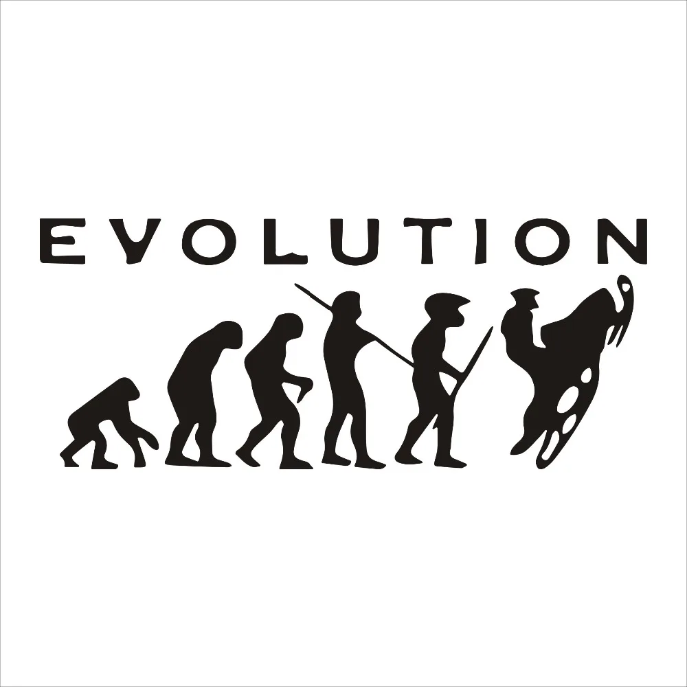 6,4*15,5 см забавные наклейки для автомобиля Стайлинг Evolution снегоходы на заказ виниловые наклейки кузова двери автомобильные наклейки на бампер и наклейки