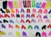 60 paires Mixte-Styles De Mode Sandales Bottes Petit Jouet Assorties Chaussures pour Poupée Barbie Accessoires Haute-talon Chaussures pour Barbie Poupée ► Photo 3/3