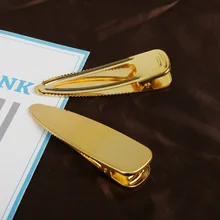 Японские заколки для волос 8 см 1 шт. боковые геометрические заколки для волос Duckbill золотистый Серебристый цвет spinki do wlosow Стайлинг для женщин девочек