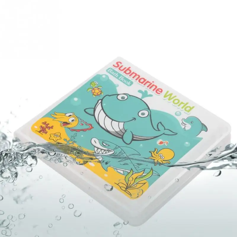 Waterproof Baby Water Bath Books Toy Swimming Bathroom bath Early Learning cute Animal Food Educational Toys for children Kids