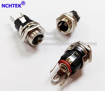 

NCHTEK DC 5.5x2.5mm Panel Mount PC Charger Socket Jack Metal Power connector,DC 5.5*2.5mm Female Plug/Free shipping/100PCS