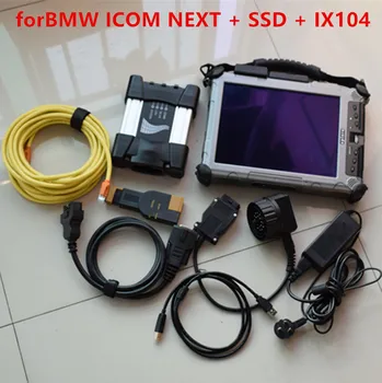 

New Arrival For BMW ICOM NEXT A+B+C Auto Diagnostic Programming Tool with IX104 Tablet 2019.12 software win7 SSD