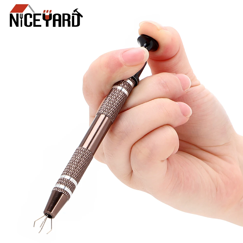 

NICEYARD Precision Parts Grabber IC Chip Components Four Claw Desigin Catcher Clamping Clip Hand Tool Pick Up Repair Tool
