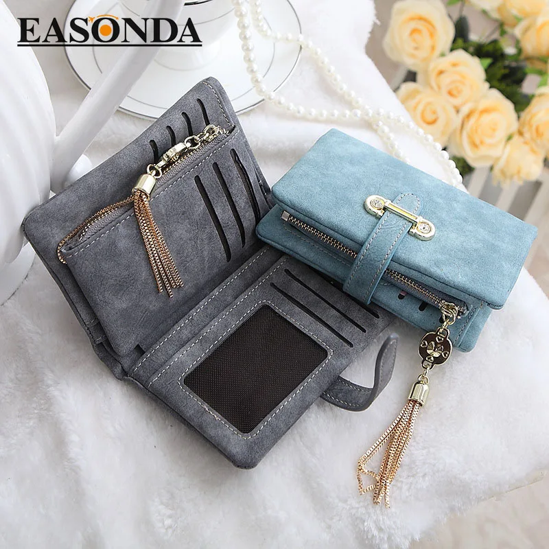 High quality Fashion women wallets multi function small wallet purse short design Card Holder ...