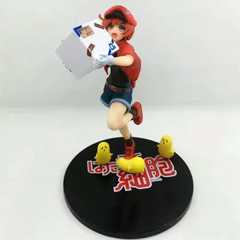 

Anime Cells At Work Red Blood Cell PVC Action Figure Collectible Model doll toy 18cm
