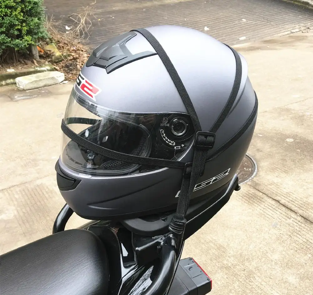 LumiParty Прочная сетка для мотоциклетного шлема, эластичная мотоциклетная багажная сумка, велосипедная связывающая веревка, ремешок для багажа r30