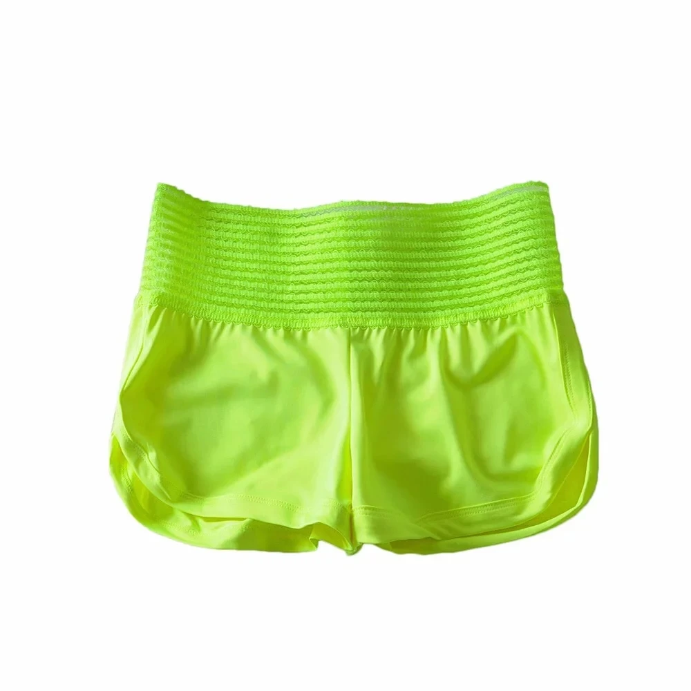 Sexy neon green lace biker shorts womens high waist shorts Streetwear sexy mini short feminino korean summer women shorts