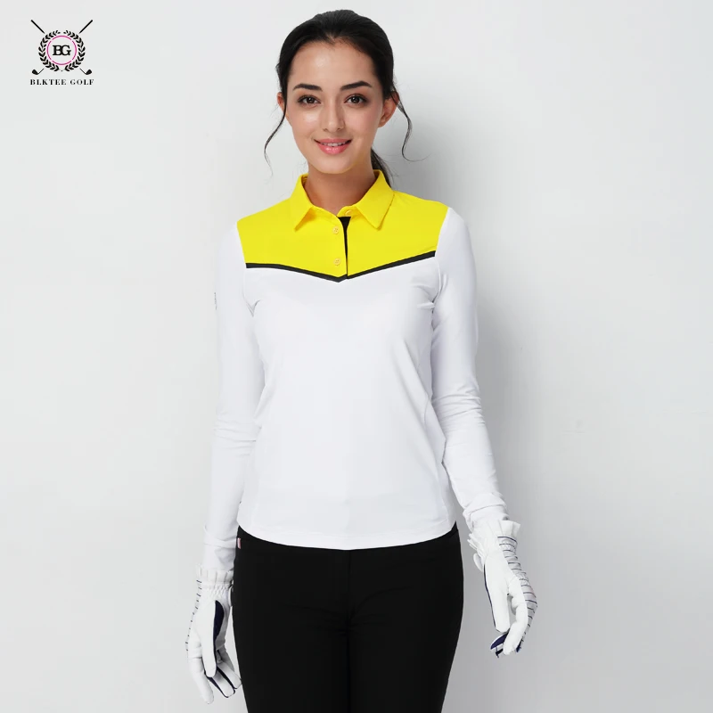 

Women T-shirt Golf Long Sleeve Shirts Autumn Sports Basic Shirt Ladies Winter Clothing Elastic Jersey Girls Tops 18050