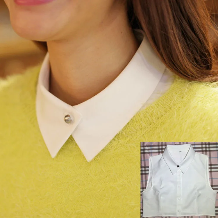 New women pointed collars detachable collar three dimensional cutting