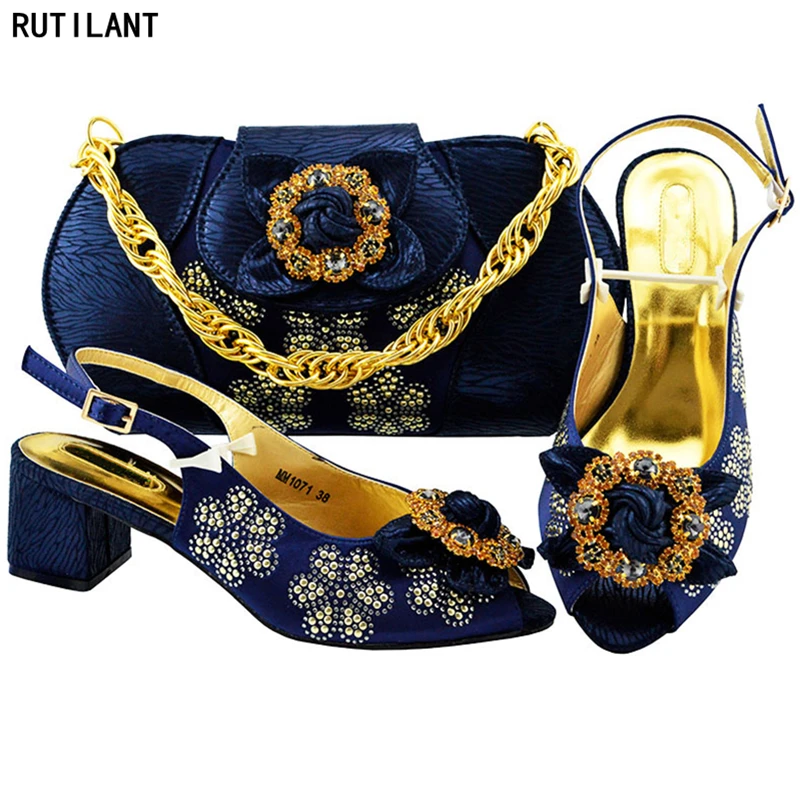 

Latest Design Italian Matching Shoe and Bag Set for Wedding Shoes and Bags Set for Party Shoes with Matching Bags High Quality