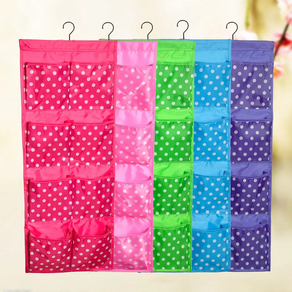 

Free shipping Washable 12 Pockets Double Side Over the Door Jewelry Sundries Underwear HangingStorage Bag Organizer 050