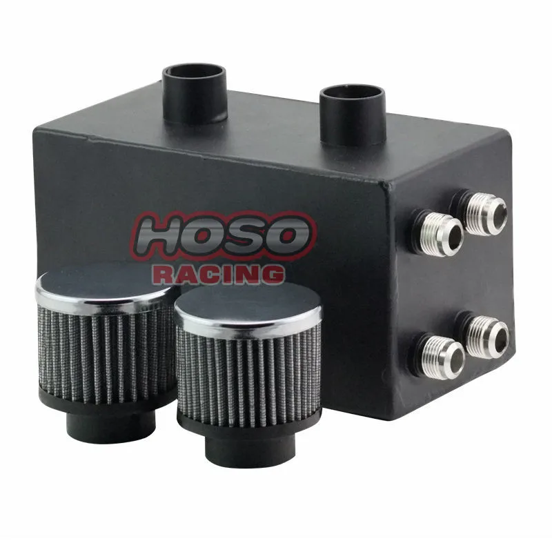 

HOSO RACING Series Oil Catch Can Kit Breather Box Turbo 4 Port for Honda Civic Integra EK EG DC