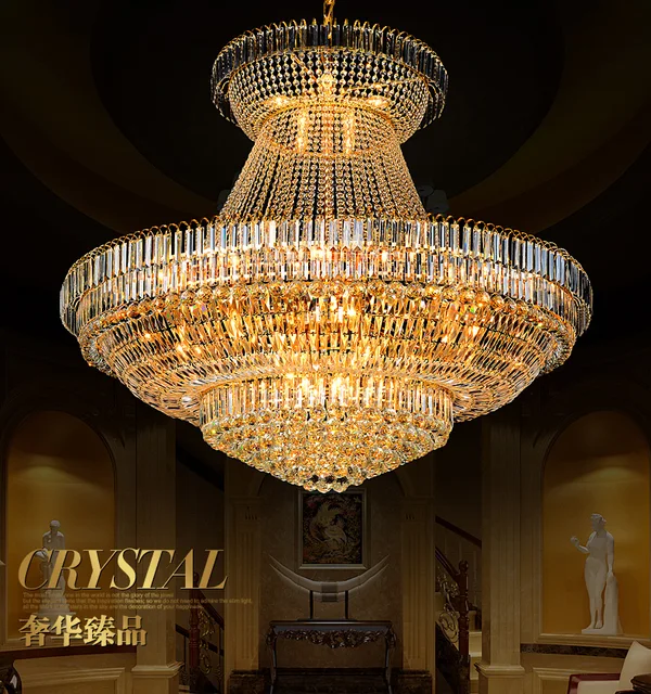 LED Modern Gold Crystal Chandeliers Lights Fixture Round Crystal ... LED Modern Gold Crystal Chandeliers Lights Fixture Round Crystal ...