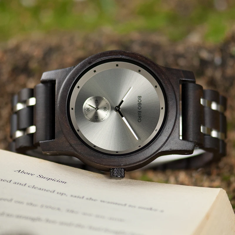BOBO BIRD Lovers' часы с металлическим ремешком наручные часы модные повседневные дизайнерские часы Роскошные Деревянные кварцевые часы Erkek izle