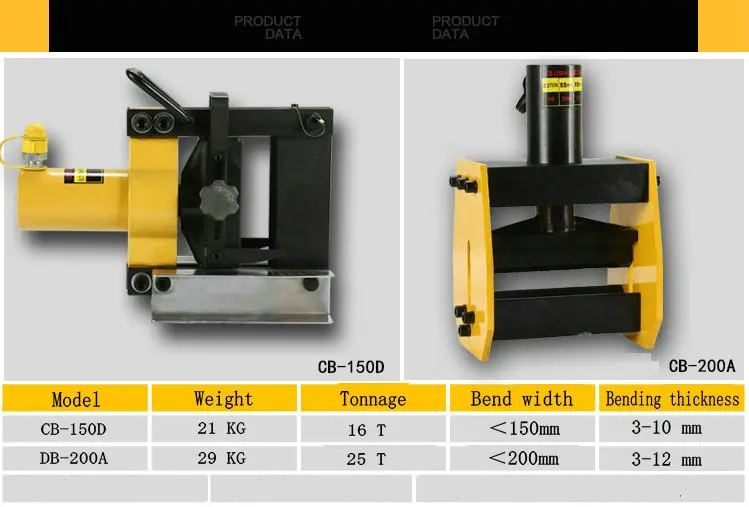 25 тонн CB200A руководство Сплит Гидравлический гибка металла машины ручной гидравлический насос подходит для угол изгиба металлическая