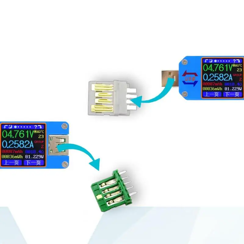 USB 2,0 тип-c ЖК-дисплей цветной дисплей USB тестер беспроводной Bluetooth батарея Зарядка Внешний аккумулятор зарядное устройство детектор