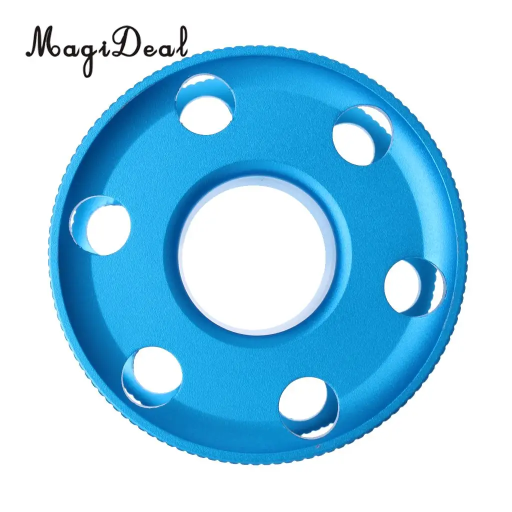 2Pcs Ultra-light Aluminum Alloy Scuba Diving Finger Spool Dive Reel Guide Line Spool Snorkeling Gear Equipment Accessories Blue