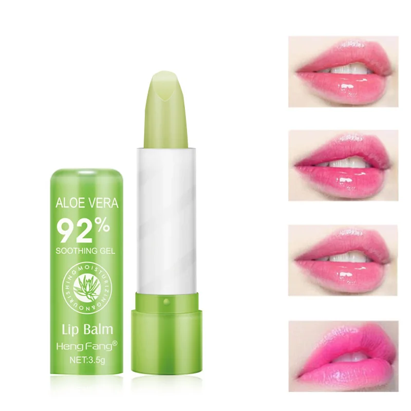 

1pc 3.5g Color Changing Tinted Lip Balm Women's Fashion Lipstick Aloe Vera Lipstick Moisturizing Long Lasting Lipstick Maquiagem