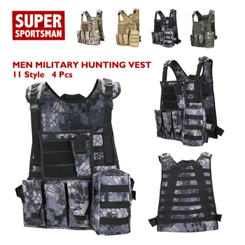 

Military Tactical Hunting Chest Rig Swat Mens Combat Armor Molle Vests Adult Airsoft Gear Sniper Clothes Camouflage Army Uniform