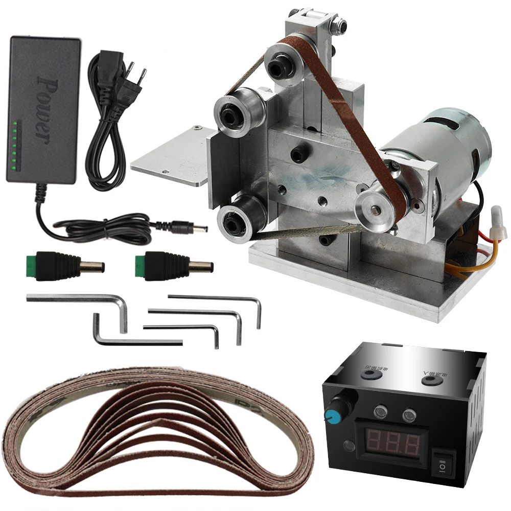 Многофункциональный шлифовальный мини электрический ленточный шлифовальный станок DIY полировальный шлифовальный станок резец кромок точилка
