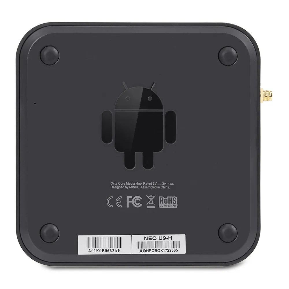 MINIX NEO U9 H + A3 64 bit Octa Core Media USB Android 2GB 4K HDR и 6 осевой гироскоп пульт дистанционного